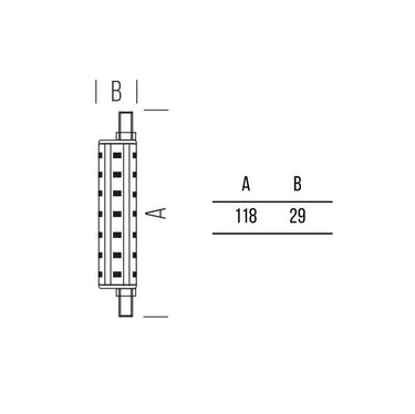 Lineare 2000lm 15,5W 118 mm R7s - WW - DIM